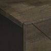 vidaXL Table de chevet noir 40x33x46 cm bois de manguier solide