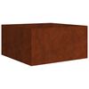 vidaXL Jardini&egrave;re 80x80x40 cm acier corten