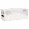 vidaXL Bo&icirc;te de rangement Argent&eacute; 60x23,5x23 cm Aluminium