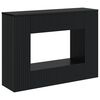vidaXL Table console Ray&eacute; Noir 101 x 29 x 74 cm Bois d&rsquo;ing&eacute;nierie