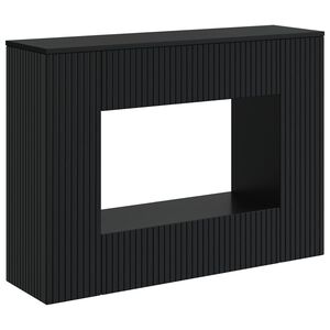 vidaXL Table console Ray&eacute; Noir 101 x 29 x 74 cm Bois d&rsquo;ing&eacute;nierie