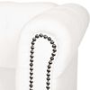 vidaXL Canapé Chesterfield à 2 places et à 3 places blanc