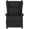 vidaXL Fauteuil inclinable &eacute;lectrique &agrave; oreilles noir tissu