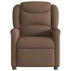vidaXL Fauteuil inclinable &eacute;lectrique Marron Tissu