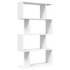 vidaXL Biblioth&egrave;que s&eacute;parateur de pi&egrave;ce &agrave; 4 niveaux Blanc 70 x 24 x 129 cm Bois d'ing&eacute;nierie