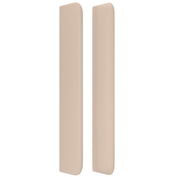 vidaXL Tête de lit avec oreilles Cappuccino 163x16x118/128 cm