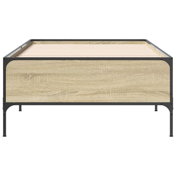 vidaXL Cadre de lit sans matelas chêne sonoma 75x190 cm