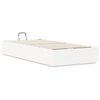 vidaXL Cadre de lit ottoman avec stockage Blanc 80 x 200 cm Pin massif