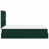 vidaXL Cadre de lit ottoman avec matelas vert fonc&eacute; 120x190 cm velours