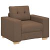 vidaXL Fauteuil canap&eacute; marron 100x78x80 cm en tissu