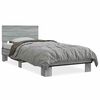 vidaXL Cadre de lit sans matelas sonoma gris 90x190 cm