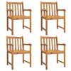vidaXL Chaises de jardin lot de 4 56x55,5x90 bois massif d'acacia