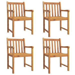 vidaXL Chaises de jardin lot de 4 56x55,5x90 bois massif d'acacia