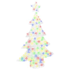 vidaXL Sapin de No&euml;l avec 100 LED Multicolore 120 cm Acrylique
