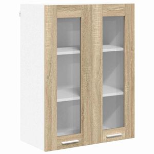 vidaXL Armoire suspendue avec stockage Ch&ecirc;ne Sonoma 60 x 31 x 80 cm