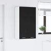 vidaXL Armoire suspendue avec porte Riga Chêne noir 60 x 31 x 100 cm