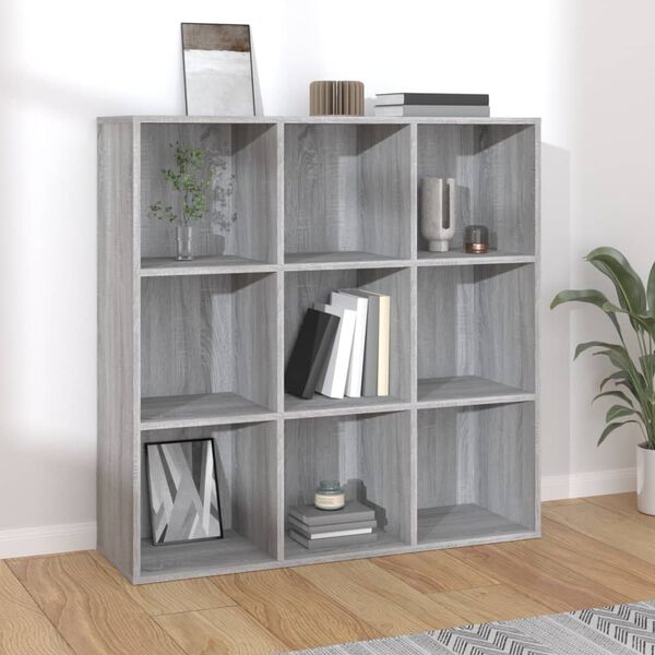 vidaXL Armoire &agrave; livres sonoma gris 98x29x97,5 cm