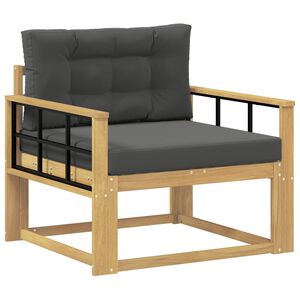 vidaXL Sofa de milieu ext&eacute;rieur Polyester Blanc