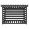vidaXL Support pour bois de chauffage Gris 108x73x79 cm Bois de pin