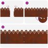 vidaXL Bordures de pelouse 30 pcs Rouill&eacute; 103 x 0,05 x 22 cm