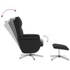 vidaXL Fauteuil inclinable de massage avec repose-pied noir similicuir