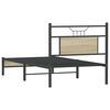 vidaXL Cadre de lit sans matelas ch&ecirc;ne sonoma 90x190 cm