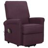 vidaXL Fauteuil de massage Violet Tissu
