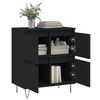 vidaXL Buffet Noir 60x35x70 cm Bois d'ing&eacute;nierie
