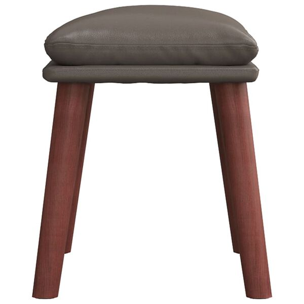 vidaXL Repose-pied Gris 45x29,5x35 cm Similicuir