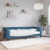 vidaXL Lit de jour avec matelas bleu 80x200 cm velours