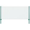 vidaXL Cl&ocirc;ture en grillage m&eacute;tallique avec poteaux Acier 25x0,75m Vert
