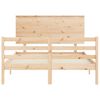 vidaXL Cadre de lit sans matelas 140x190 cm bois massif