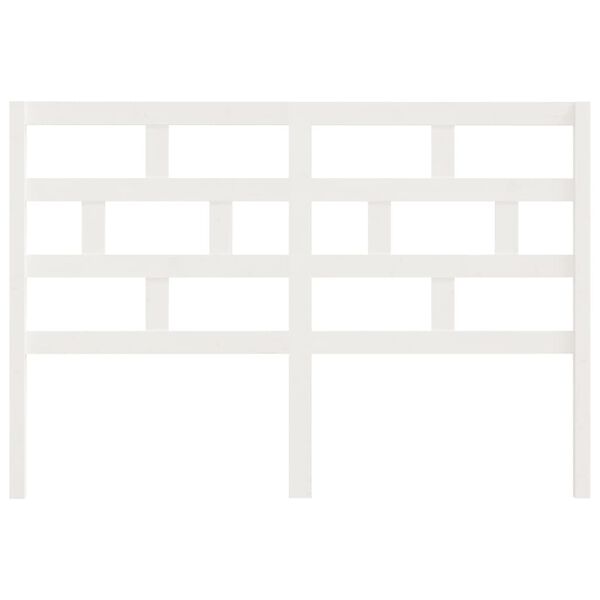 vidaXL Tête de lit Blanc 166x4x100 cm Bois massif de pin
