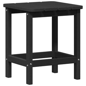 vidaXL Table d'appoint Noir 38 x 38 x 46 cm Poly&eacute;thyl&egrave;ne
