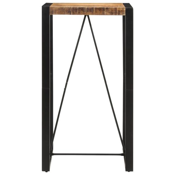 vidaXL Table de bar 60x55x110 cm bois de manguier massif brut