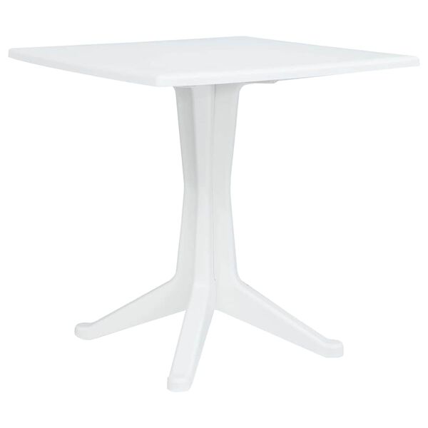 vidaXL Table de Jardin Blanc 70 x 70 x 71.7 cm Plastique