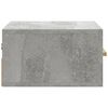 vidaXL Tables de chevet murales 2 pcs gris b&eacute;ton 35x35x20 cm
