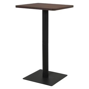 vidaXL Table de bistro Cendre foncé 70x70x107 cm