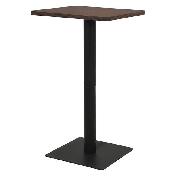 vidaXL Table de bistro Cendre foncé 70x70x107 cm