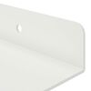 vidaXL &Eacute;tag&egrave;re flottante 2 pcs Blanc 80 x 9 x 2,5 cm Acier