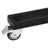 Carpoint Porte-pneu mobile avec housse Aluminium Noir