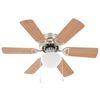 vidaXL Ventilateur de plafond orn&eacute; avec lumi&egrave;re 82 cm Marron clair
