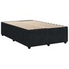 vidaXL Sommier &agrave; lattes de lit avec matelas Noir 120x200 cm Velours