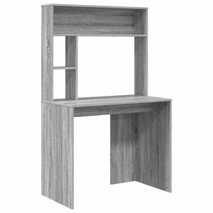 vidaXL Bureau Gris Sonoma 91 x 50 x 149 cm Bois d'ing&eacute;nierie
