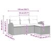 vidaXL Ensemble de canap&eacute; de jardin Gris polyrotin