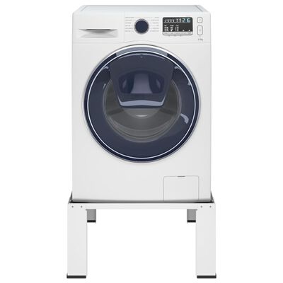 vidaXL Socle pour machine à laver Blanc
