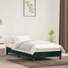 vidaXL Cadre de lit sans matelas vert fonc&eacute; 100x200 cm velours