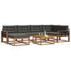 vidaXL Ensemble de canap&eacute;s d'ext&eacute;rieur 7 pcs Naturel et Anthracite