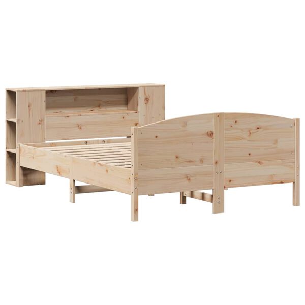 vidaXL Lit biblioth&egrave;que sans matelas 160x200 cm bois massif de pin