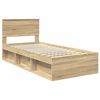 vidaXL Cadre de lit Chêne Sonoma 75 x 190 cm Bois d'ingénierie